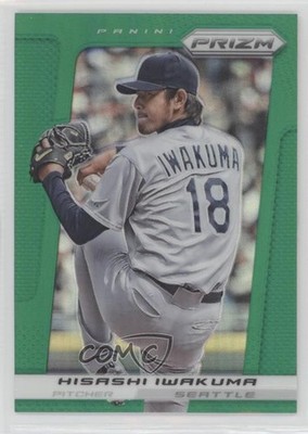 2013 Panini Prizm Retail Green Prizm Hisashi Iwakuma #164 e0v