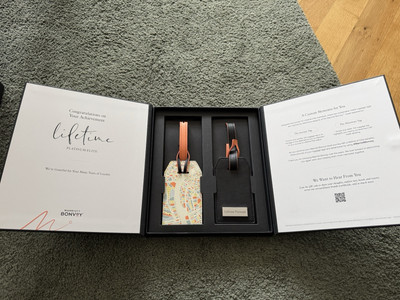 Marriott Bonvoy Lifetime Platinum Elite Namensschild, Kofferanhänger, Luggage 