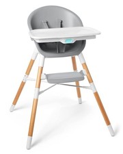 Skip Hop Baby High Chair 4 in 1 Convertible High Chair, EON, Grey/White
