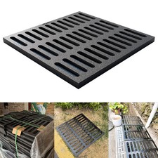 Cast Iron Drain Grate, 24 24in Outdoor Drain Cover, B125 Class Ductile Iron