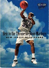 1999-00FLEER ULTRA HEIR TO THE THRONE INSERT #4 STEPHON MARBURY NETS