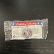 Barack Obama 24KT Gold Layered Commemorative Coin Collection 2008 Politics