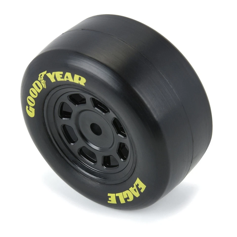 Pro-Line 1/12 Goodyear Eagle Truck/Retro Tire F/R MTD Black Wheels (4) : NASCAR - Image 4 of 4