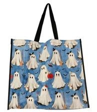 Halloween Ghosts Pumpkins Bats Witch Brooms Costumes Spider Bag T.J. TJMaxx New