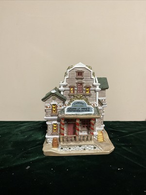 Vintage Antique Lemax Camden General Store Lighted Building Village Collection