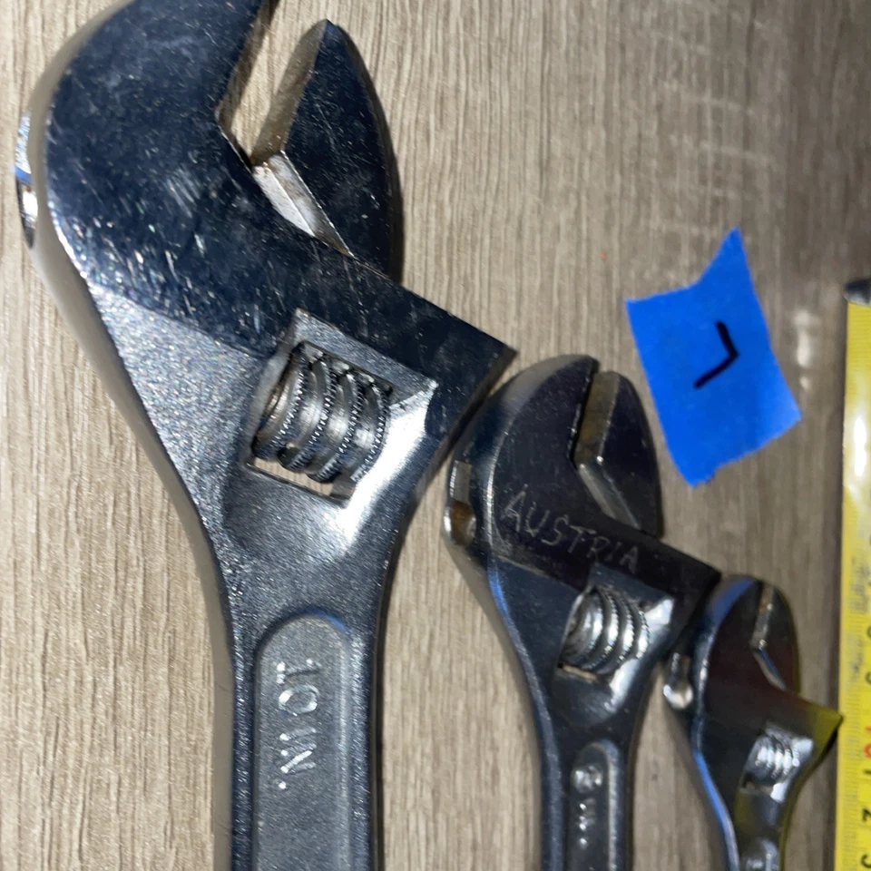 VINTAGE CRAFTSMAN USA ADJUSTABLE WRENCH SET 10", 8" & 6" - 44602, 44603 & 44604 - Image 2 of 4