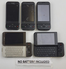  Lot of 5 HTC Dream Google G1 DREA100 T-Mobile Smartphones - POWERS ON 