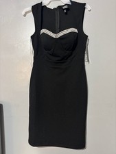 Derek Heart Rhinestone Sweetheart Bustier Bodycon Mini Dress