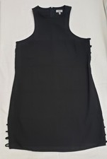 Tobi Dress black Sm Petite womens side cut outs Razor back cocktail party Goth