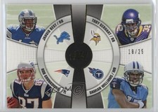 2010 Topps Prime 4th Quarter Gold 18/25 Damian Williams Rob Gronkowski 19fv