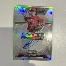 Panini 2021 Prizm Draft Picks Signing Sessions Brett Auerbach Giants Autograph