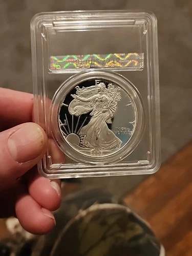 2005-W American Silver Eagle Gem BU.  Very nice coin 99.999 Silver 1oz