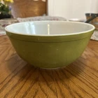 Vintage Pyrex Mixing Bowl #403 Green Primary 2.5 Qt Glass Nesting Ovenware