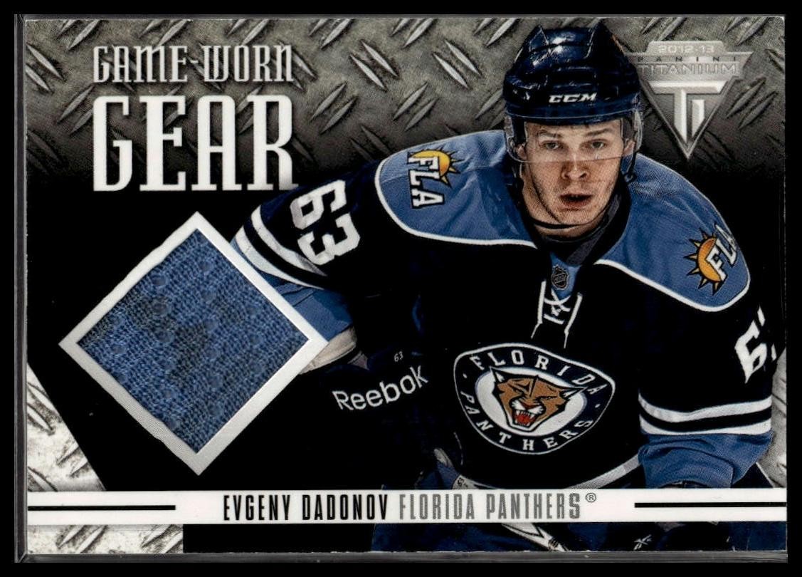 2012-13 Panini Rookie Anthology #GG-ED Evgeny Dadonov Game-worn Gear