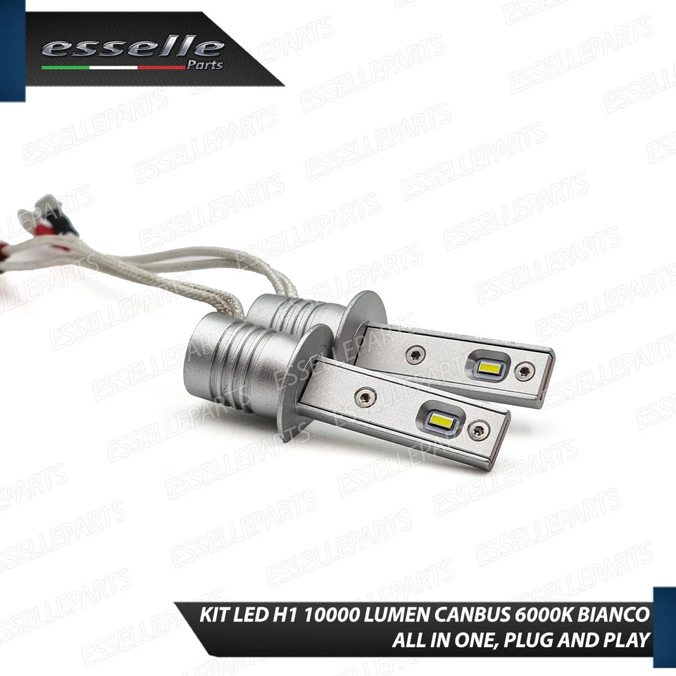 KIT LED RENAULT LAGUNA I LAMPADE H1 FENDINEBBIA CANBUS 6000K 10000 LUMEN - Immagine 3 di 4