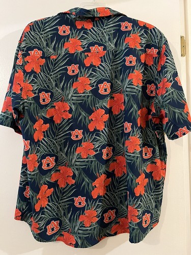Auburn University XXL Hawaiian SS button-up shirt SEC Tigers - Picture 4 of 4