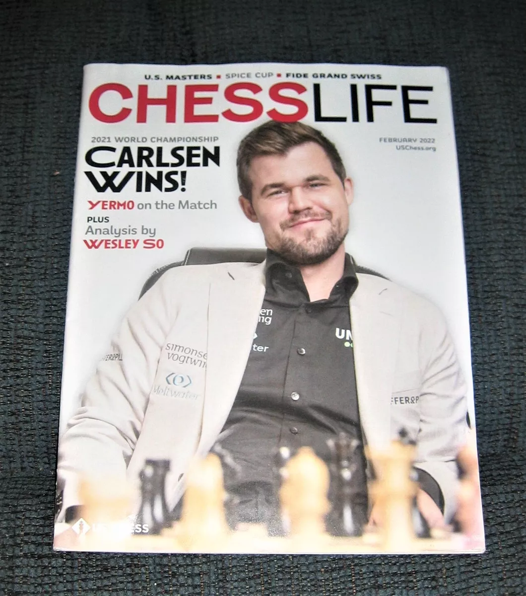 Chess Life Magazine February 2022 Magnus Carlsen Wins World