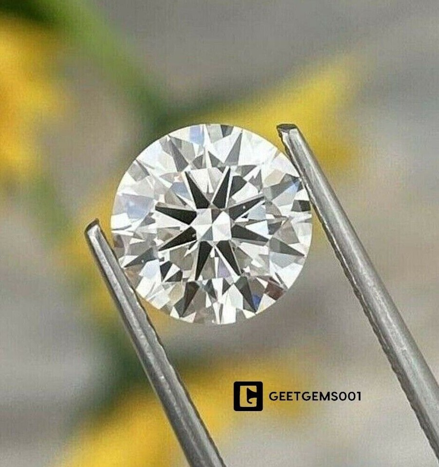 2.45 Ct Natural Lab Certified White Loose Diamond D Grade Round Cut