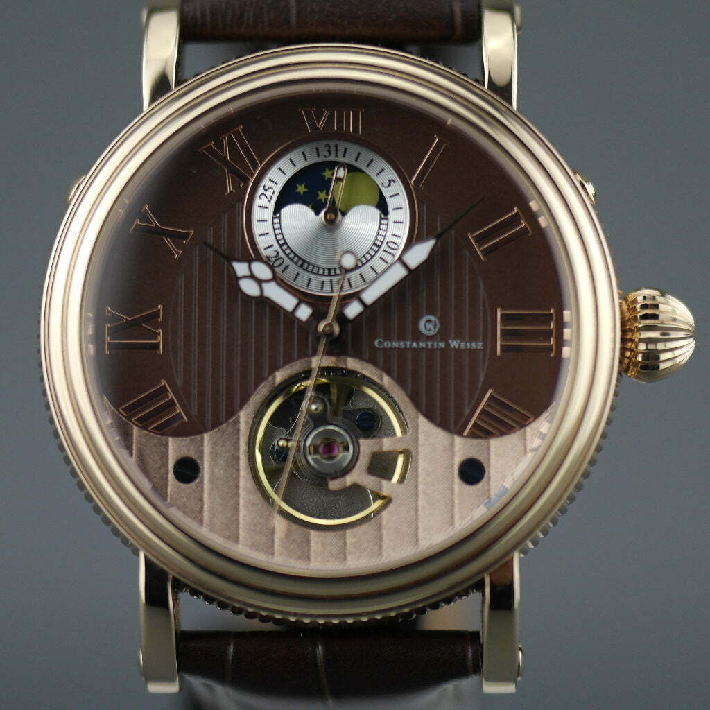 Constantin Weisz 35 jewels Gent's gold plated Automatic wrist watch brown dial