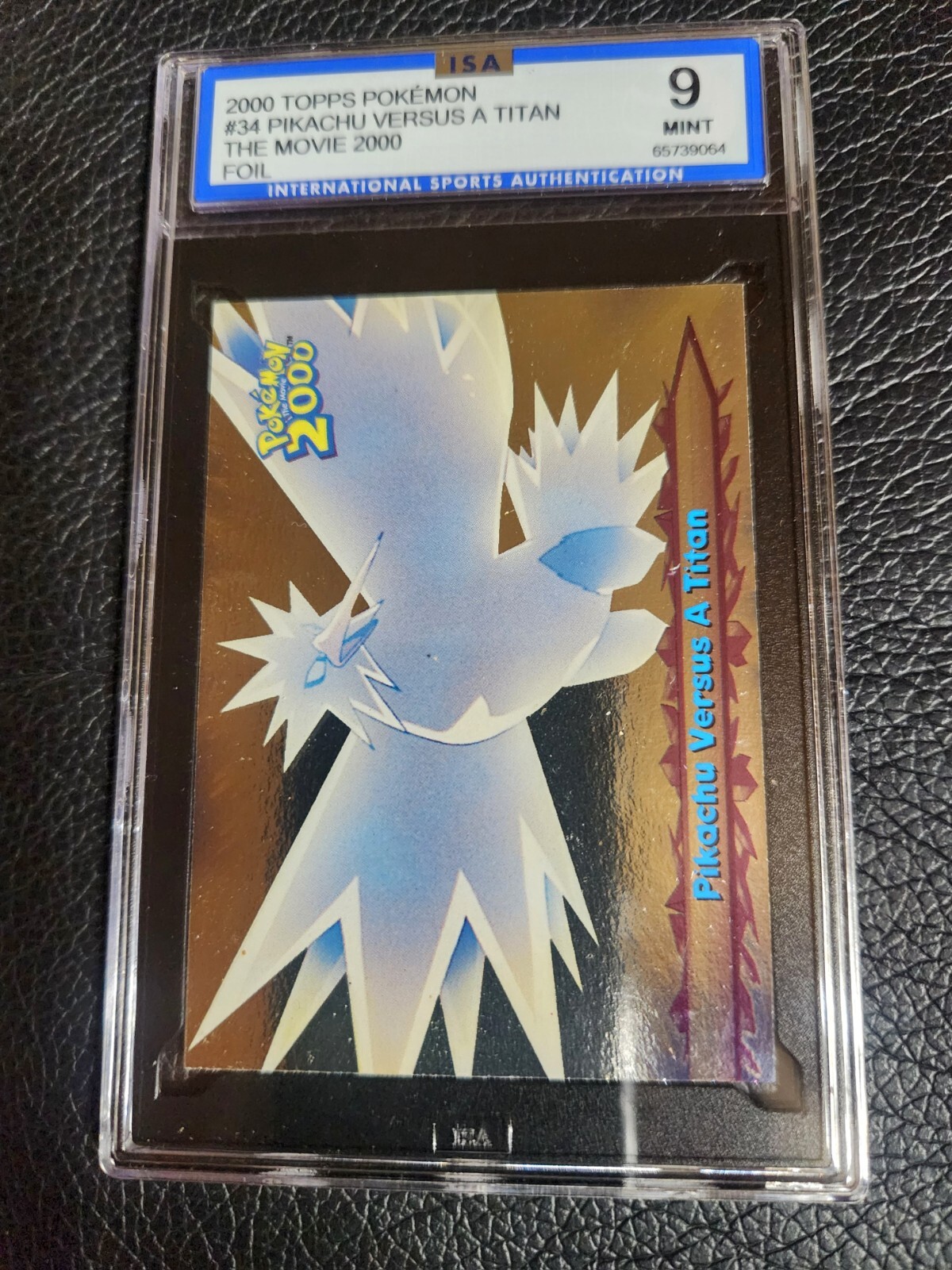#34 Pikachu Versus A Titan The Movie 2000 Foil 2000 Topps Pokémon