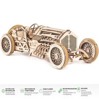 Ugears U-9 Grand Prix Rennwagen 3D Holz Bausatz Puzzle Modellbausatz 70044