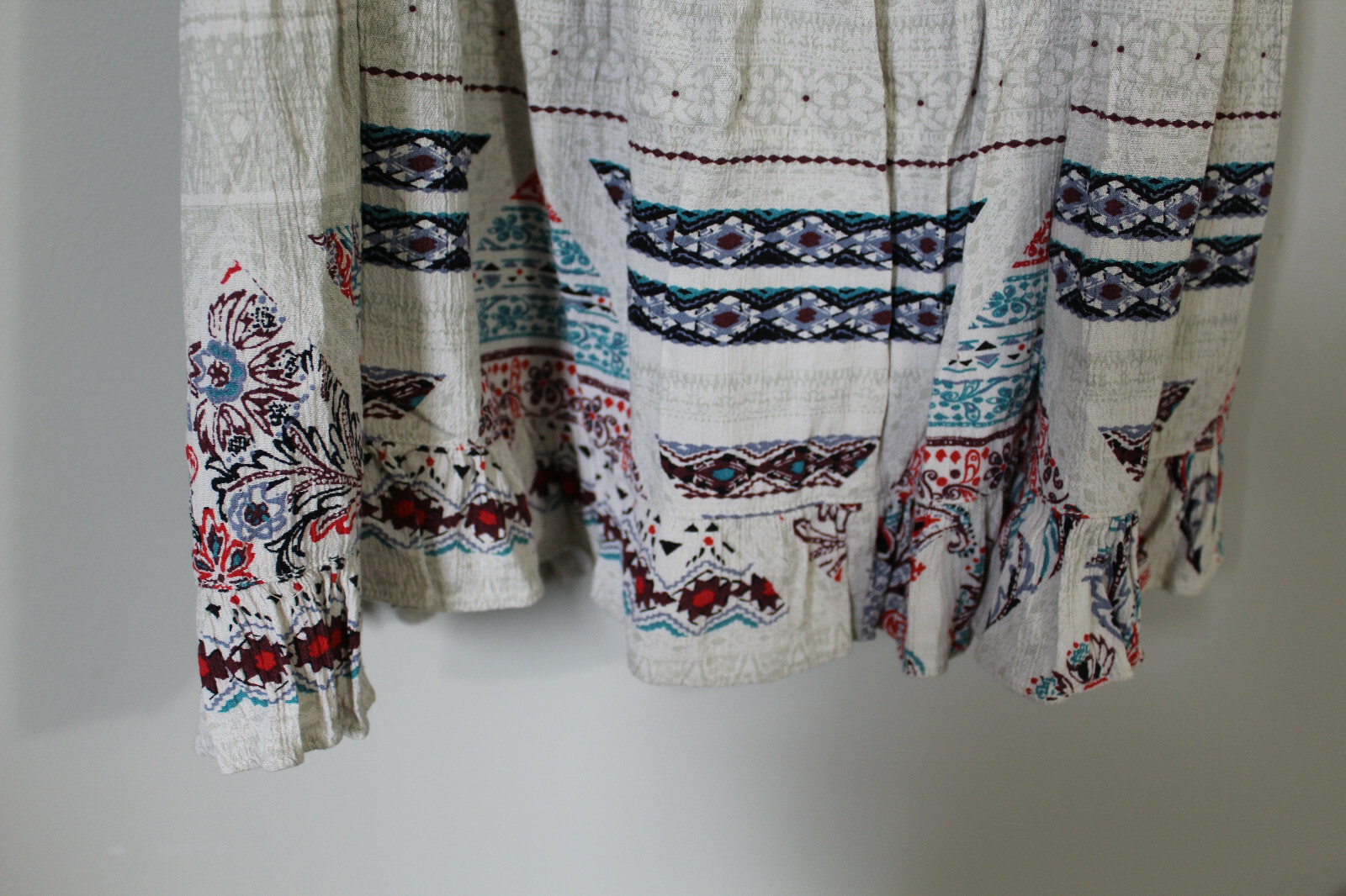 American Eagle Beige Babydoll Patchwork Dress Pai… - image 2