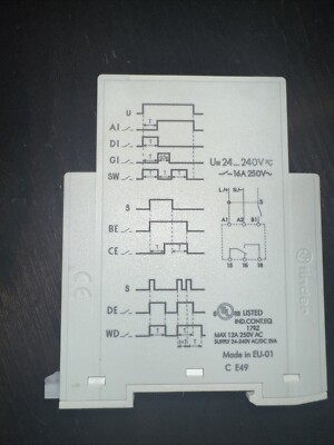 FINDER 80.11.0.240.0000 TIME DELAY RELAY: 16A / 1CO-SPDT / 0.1SEC TO 24HR / NEW