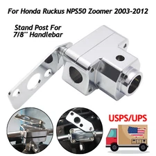 Stand Post Clamp Riser For Honda Ruckus Zoomer NPS50 2003-2012 7/8'' Handlebar