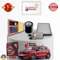 Inspektionskit Filter + ÖL Vw Polo V 1.4 16V 63KW 85CV Von 2012->