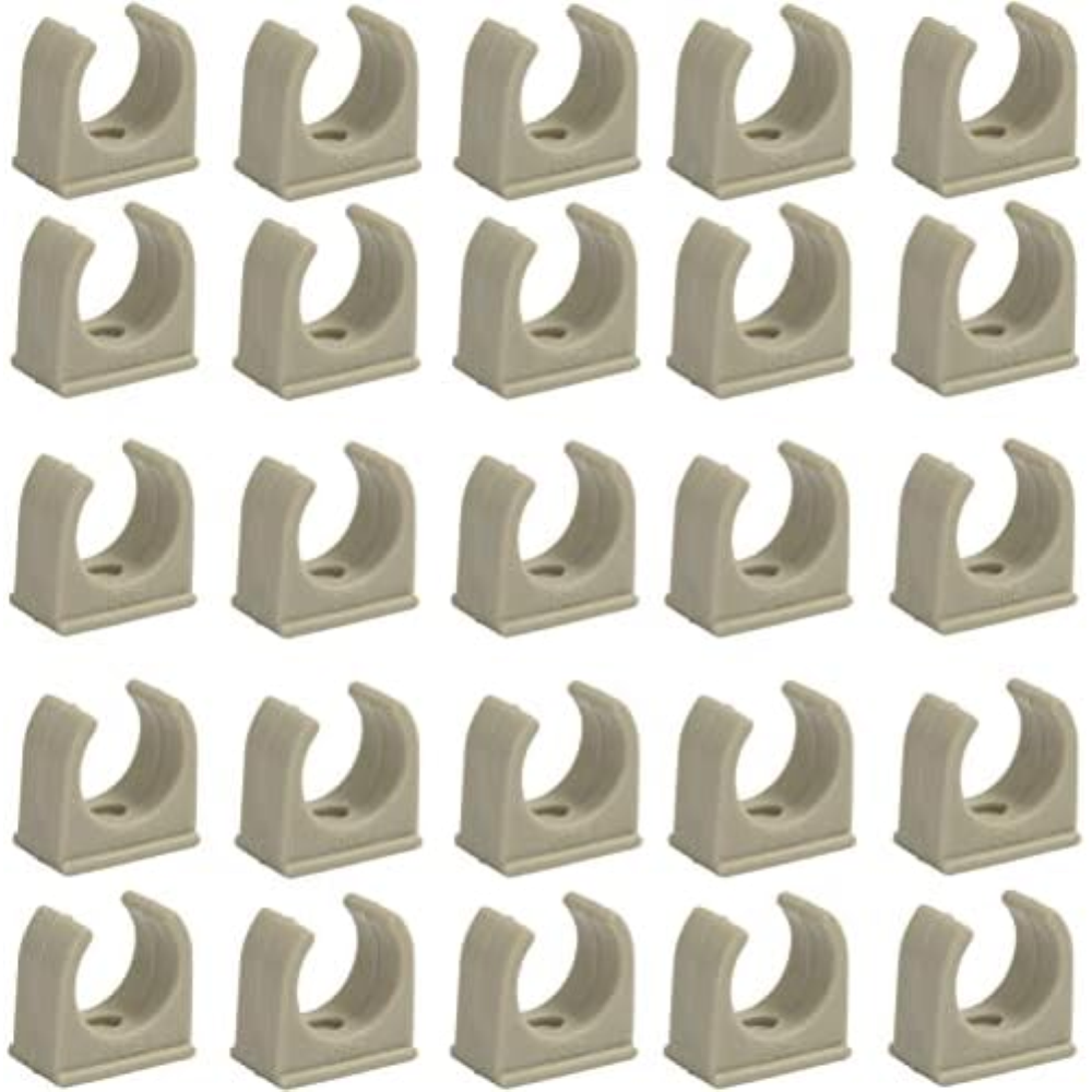 AERZETIX - C66827 - Set di 10 morsetti/clip di fissaggio semplice Ã˜20mm - PPR/p
