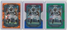Ikem Ekwonu 2022 Prizm refractor rookie card lot / RWB / Orange Ice / Green