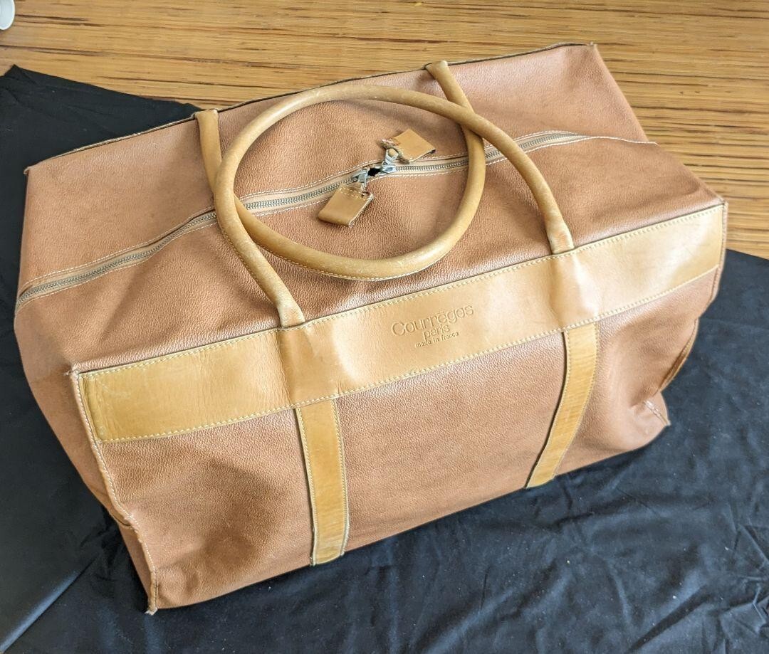 Courreges Boston Bag 21.6 inches Brown JAPAN | eBay