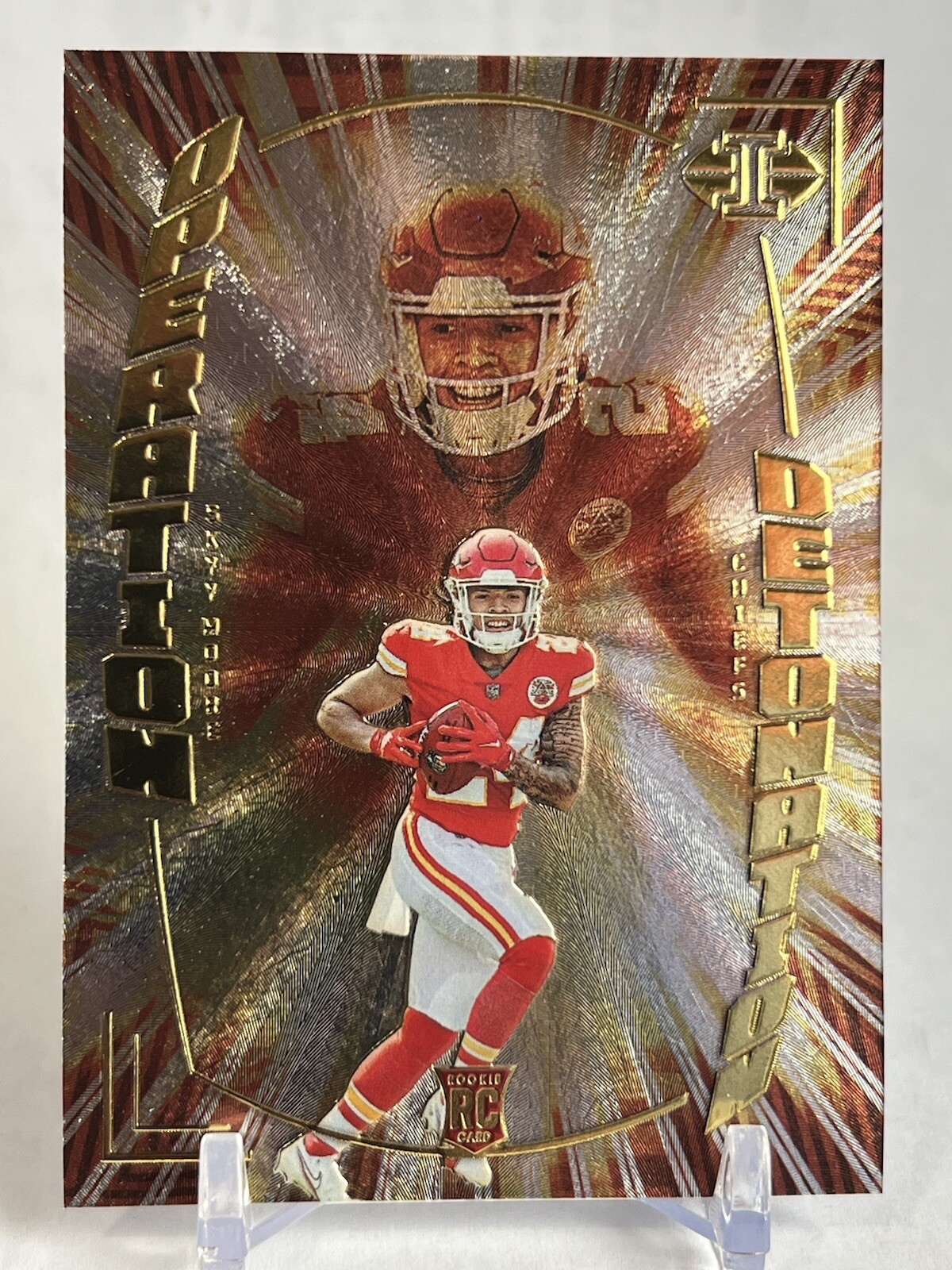 Skyy Moore ROOKIE Operation Detonation Insert 2022 Panini Illusions #OD-30 Chief