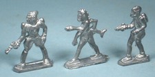 1934-35 Buck Rogers 3 Lead Spaceman Figures Rapaport Midget Caster Set Dr. Huer