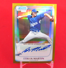 Ethan Martin GOLD Refractor AUTO /50 2011 Bowman Chrome 1st Bowman