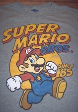 VINTAGE STYLE SUPER MARIO BROS. SINCE 1985 NES Nintendo T-Shirt Mens MEDIUM