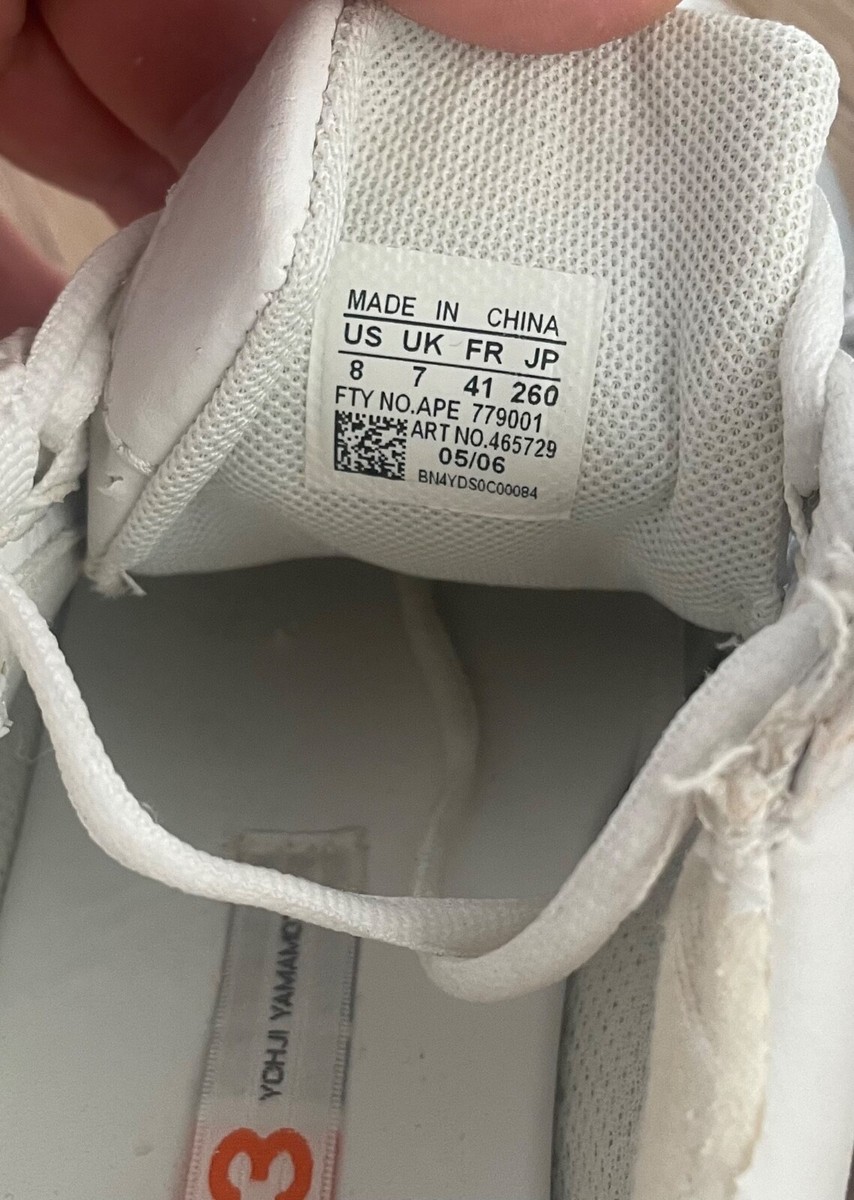 ヤハウェ×3 Y-3 Yohji Yamamoto x Adidas Low-Top Sneakers White Black | eBay