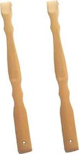 2Pcs Wooden Bamboo Back Scratcher Long Handle Itch Relief Finger-Like Scratchers