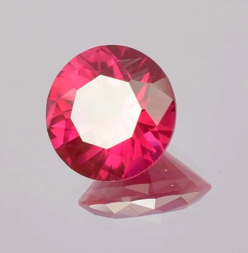 Natural Mozambique Nice Luster Blood Red Ruby Round Loose Cut Gemstone 10x10 MM - Image 3 of 4