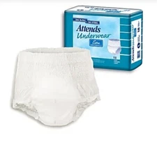 Attends Disposable Underwear Pull On Extra Absorbency (Case of 60) Size: MEDIUM