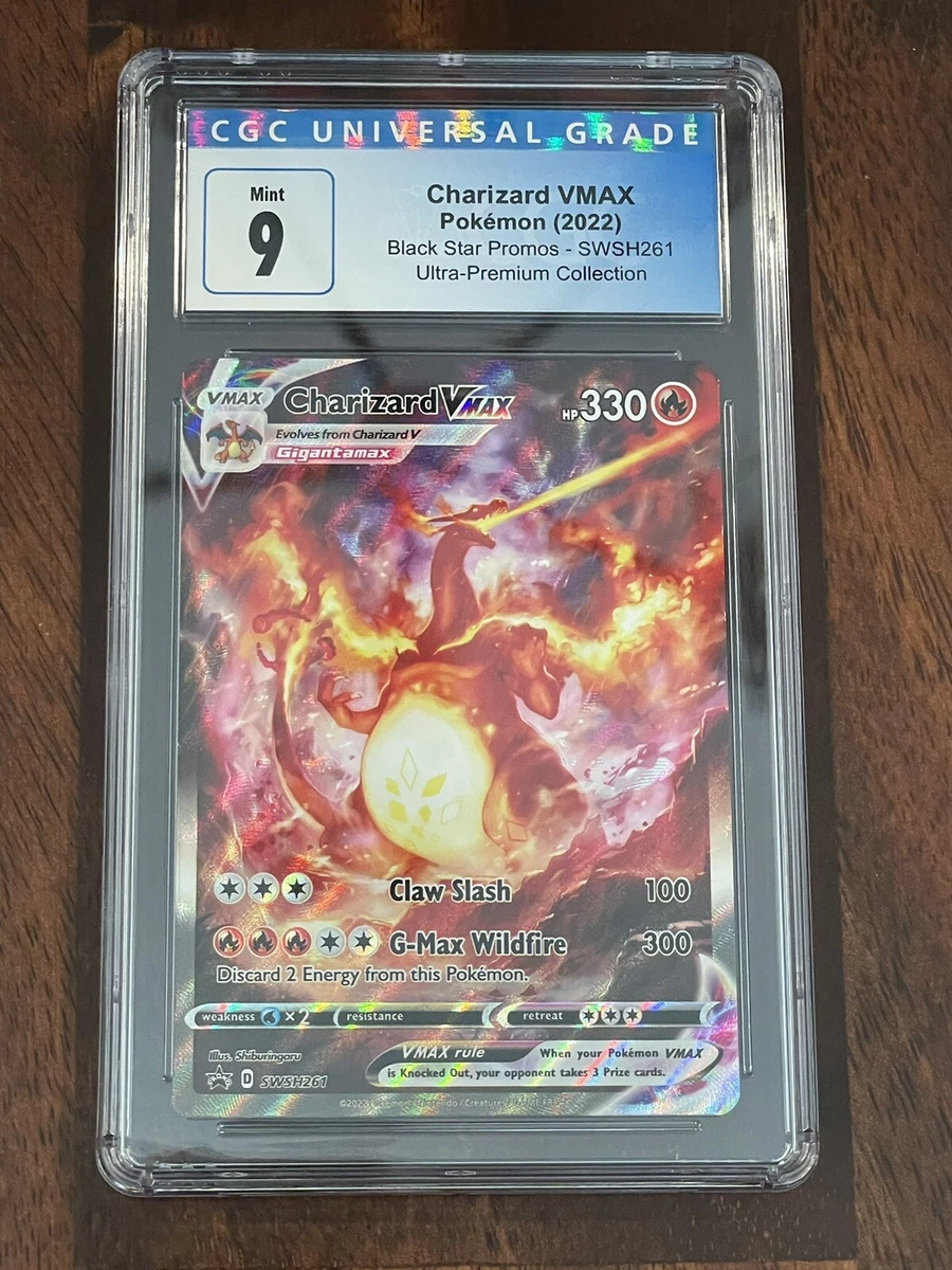 Charizard Vmax SWSH261 - Pokemon Black Star Promo - Alternate Art Holo - Ultra Premium Collection Exclusive : Toys & Games
