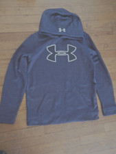 BOYS UNDER ARMOUR COLD GEAR LOOSE PULLOVER HOODIE; NAVY HEATHER , YXL; BRAND NEW