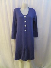 WOMENS GIORGIO VILLA VIOLET PURPLE LONG SLEEVE SWEATER DRESS SIZE SMALL