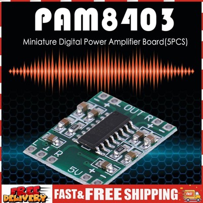 PAM8403 Super Mini Digital Amplifier Boards 2x3W Dual Channel Stereo 2.5V to 5V 