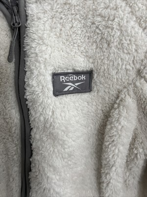 Reebok Hoodie Kids 14/16 L Fleece Pocket Full Zip Sherpa Outerwear Lined  Gray | eBay