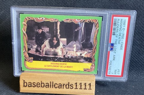 1981 OPC Raiders Of The Lost Ark #57 Hissing Death PSA 7 NM SB4 - Picture 3 of 6