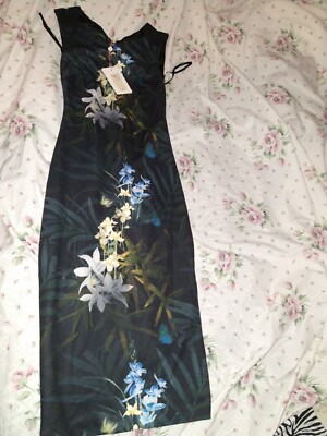 TED BAKER NWT LONDON BEAUTIFUL TWILIGHT FLORAL FITTED MIDI DRESS FULL BACK ZIP | eBay TED BAKER NWT LONDON BEAUTIFUL TWILIGHT FLORAL FITTED MIDI DRESS FULL BACK ZIP | eBay