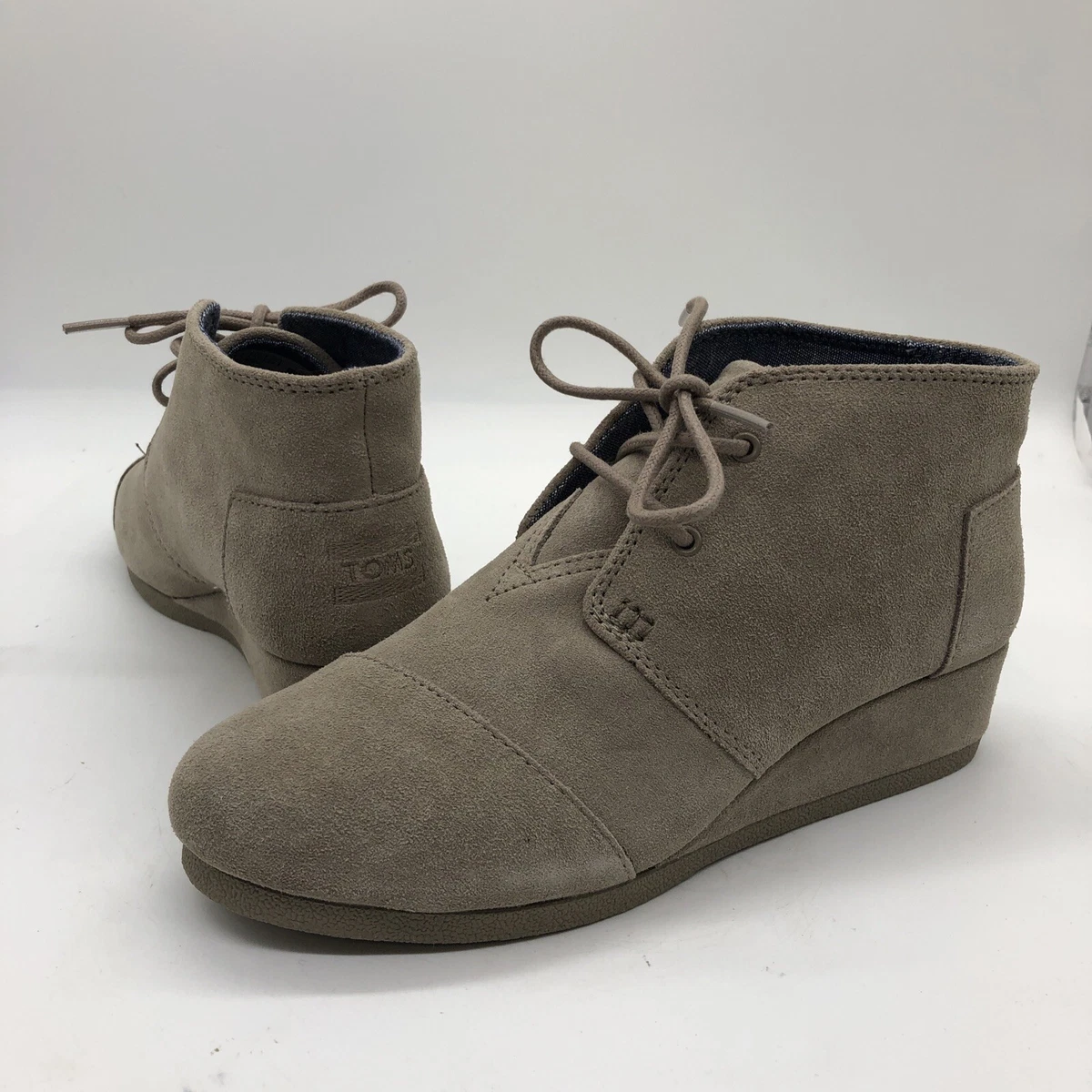 Toms desert taupe suede cheap bootie