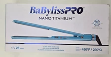 BabylissPRO Nano Titanium Ultra-Thin Hair Straightener, 1 "
