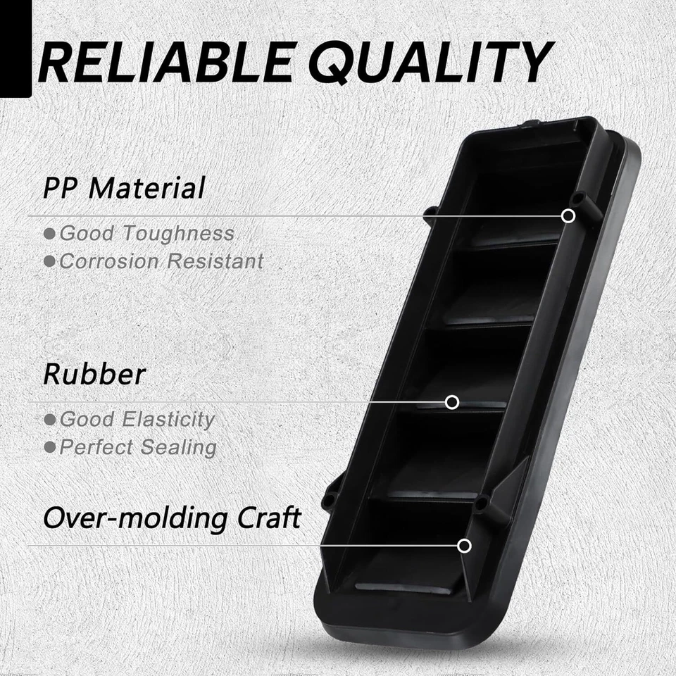 Cubierta de protección de ventilación de cabina negra para Chevrolet Silverado 1500 HD 2005-2006 Foto 2 de 4